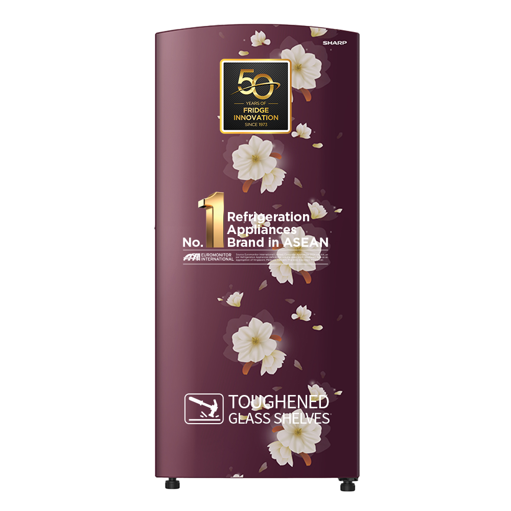 Sharp 187L Single Door Refrigerator (2-Star) | SJ-DF207N2-PRF