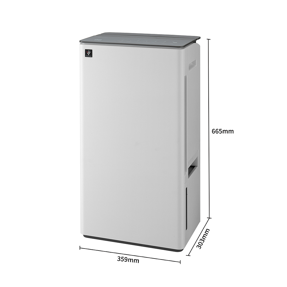 Sharp 30L Dehumidifier with Plasmacluster, Dual Louver, Wide